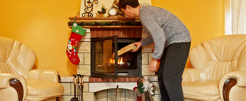 Rusted Metal Fireplace Restoration in Tooele, Utah